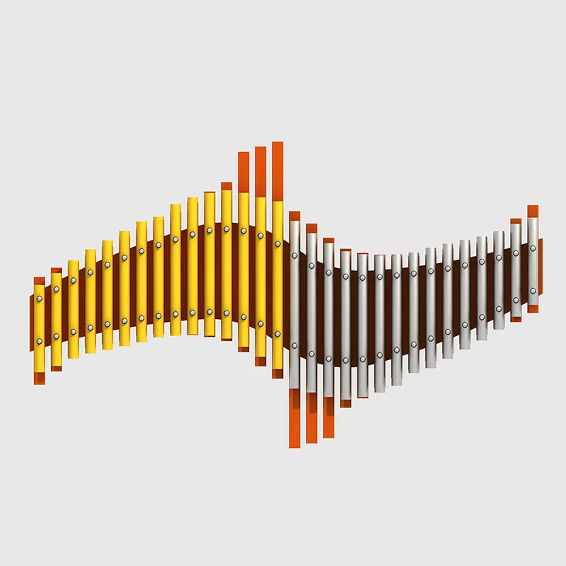 Handpípur á leikvelli úr áli utanhúss hljóðfæri