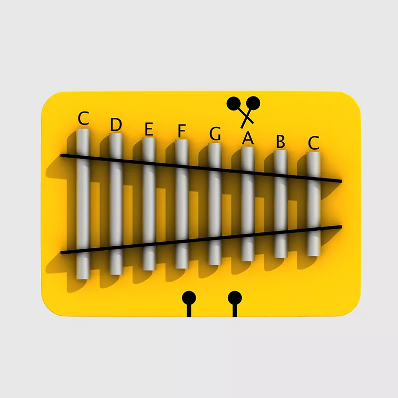 Pagoda Bells krakkar, leikskóli Auglýsing leikvöllur hljóðfæri